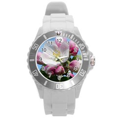 Apple Blossom  Plastic Sport Watch (Large)