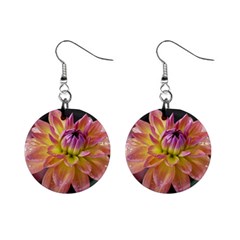 Dahlia Garden  Mini Button Earrings by ADIStyle