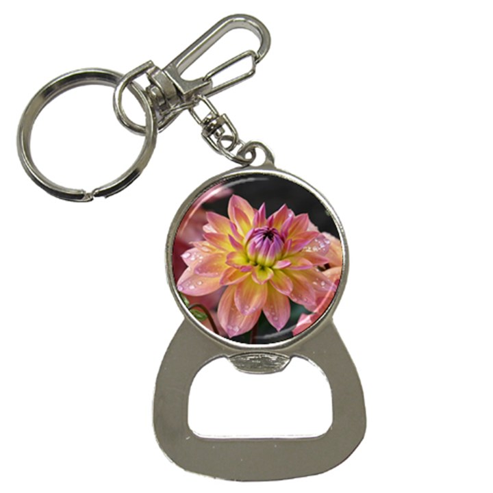 Dahlia Garden  Bottle Opener Key Chain