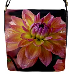 Dahlia Garden  Flap Closure Messenger Bag (small) by ADIStyle