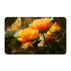 Flowers Butterfly Magnet (rectangular) by ADIStyle