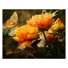 Flowers Butterfly Jigsaw Puzzle (Rectangle)