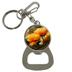 Flowers Butterfly Bottle Opener Key Chain