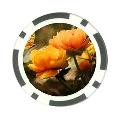 Flowers Butterfly Poker Chip 10 Pack