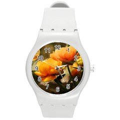 Flowers Butterfly Plastic Sport Watch (medium)