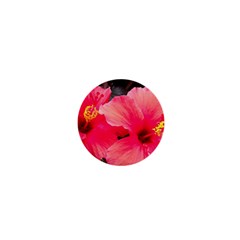 Red Hibiscus 1  Mini Button by ADIStyle