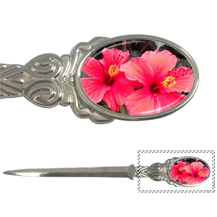 Red Hibiscus Letter Opener