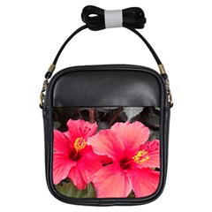 Red Hibiscus Girl s Sling Bag by ADIStyle