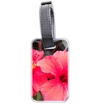 Red Hibiscus Luggage Tag (Two Sides) Front