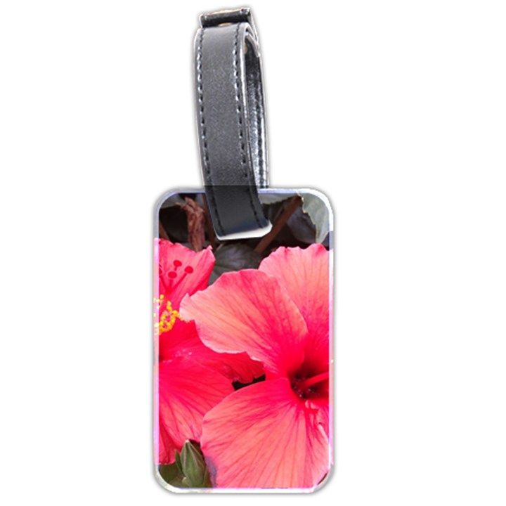 Red Hibiscus Luggage Tag (Two Sides)