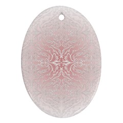 Elegant Damask Oval Ornament (two Sides) by ADIStyle