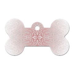 Elegant Damask Dog Tag Bone (one Sided) by ADIStyle