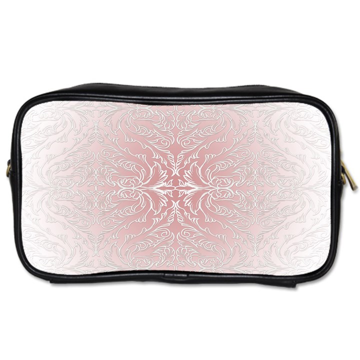 Elegant Damask Travel Toiletry Bag (Two Sides)