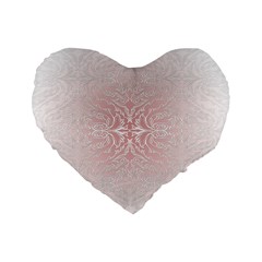 Elegant Damask 16  Premium Heart Shape Cushion  by ADIStyle