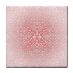 Pink Elegant Damask Ceramic Tile