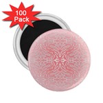 Pink Elegant Damask 2.25  Button Magnet (100 pack) Front