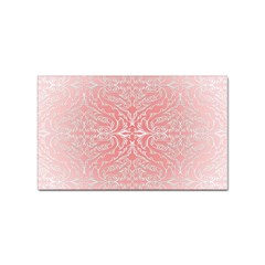 Pink Elegant Damask Sticker 100 Pack (rectangle) by ADIStyle