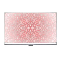 Pink Elegant Damask Business Card Holder by ADIStyle