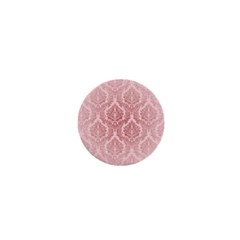 Luxury Pink Damask 1  Mini Button Magnet by ADIStyle