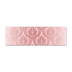 Luxury Pink Damask Bumper Sticker by ADIStyle