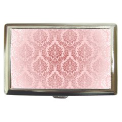 Luxury Pink Damask Cigarette Money Case by ADIStyle