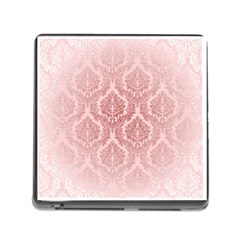 Luxury Pink Damask Memory Card Reader With Storage (square)