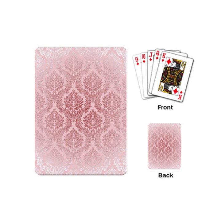 Luxury Pink Damask Playing Cards (Mini)