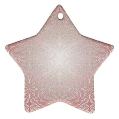 Pink Damask Star Ornament by ADIStyle