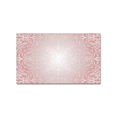 Pink Damask Sticker 10 Pack (rectangle)