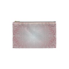 Pink Damask Cosmetic Bag (small) by ADIStyle