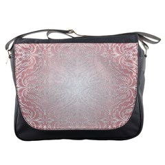 Pink Damask Messenger Bag by ADIStyle