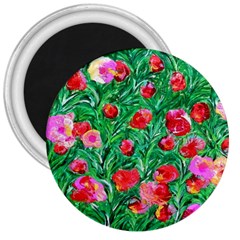 Flower Dreams 3  Button Magnet