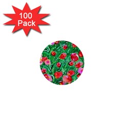 Flower Dreams 1  Mini Button (100 Pack) by dawnsebaughinc