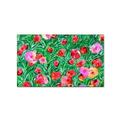 Flower Dreams Sticker (rectangle) by dawnsebaughinc