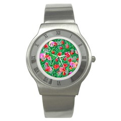 Flower Dreams Stainless Steel Watch (unisex)