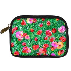 Flower Dreams Digital Camera Leather Case by dawnsebaughinc