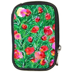 Flower Dreams Compact Camera Leather Case by dawnsebaughinc