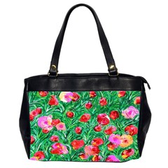 Flower Dreams Oversize Office Handbag (two Sides) by dawnsebaughinc