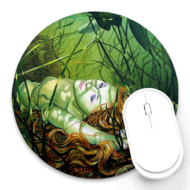 Amber 8  Mouse Pad (Round)