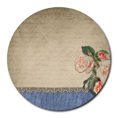 Vintage 8  Mouse Pad (round)