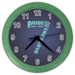 Seven Color Wall Clock