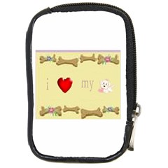 I Love My Dog! II Compact Camera Leather Case