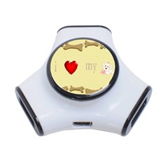 I Love My Dog! II 3 Port USB Hub