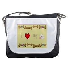 I Love My Dog! II Messenger Bag