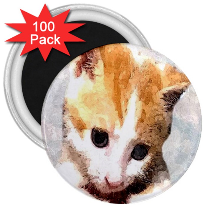 Sweet Face :) 3  Button Magnet (100 pack)