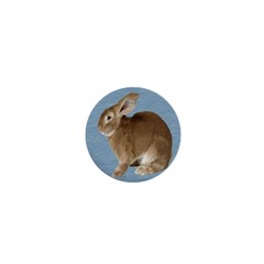 Cute Bunny 1  Mini Button by mysticalimages