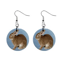 Cute Bunny Mini Button Earrings by mysticalimages