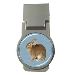 Cute Bunny Money Clip (round) by mysticalimages