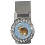 Cute Bunny Money Clip (CZ) Front