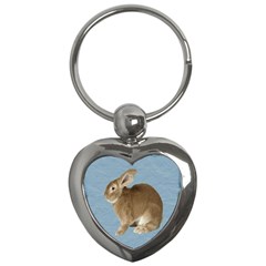 Cute Bunny Key Chain (heart) by mysticalimages